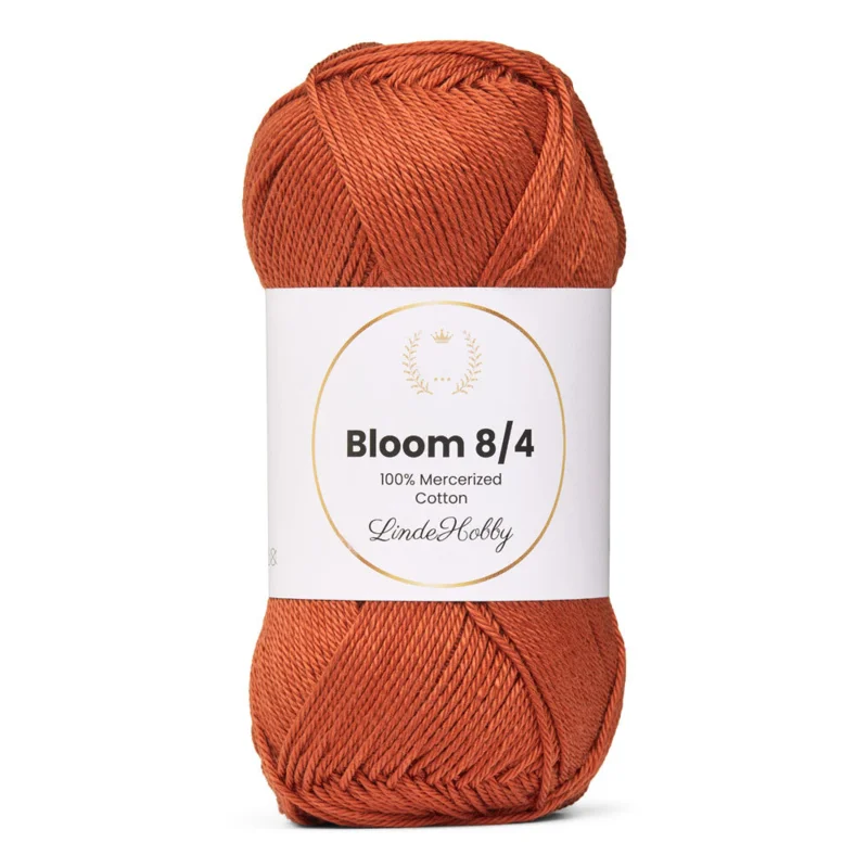 LindeHobby Bloom 8/4 Mercerized Cotton 36 Ceglany