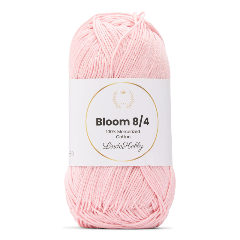 LindeHobby Bloom 8/4 Mercerized Cotton 09 Jasnoróżowy