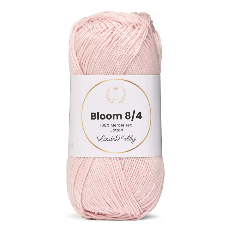 LindeHobby Bloom 8/4 Mercerized Cotton 31 Pastelowy róż
