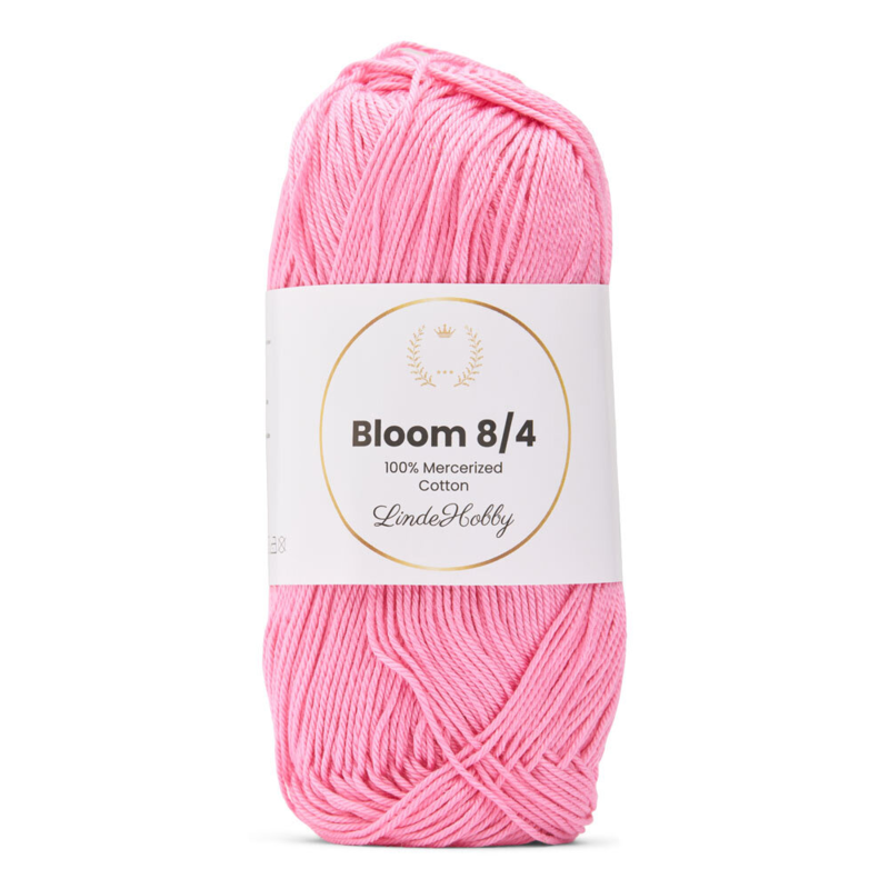 LindeHobby Bloom 8/4 Mercerized Cotton 10 Różowy