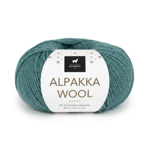 Du Store Alpakka Wool 516 Ciemna morska zieleń