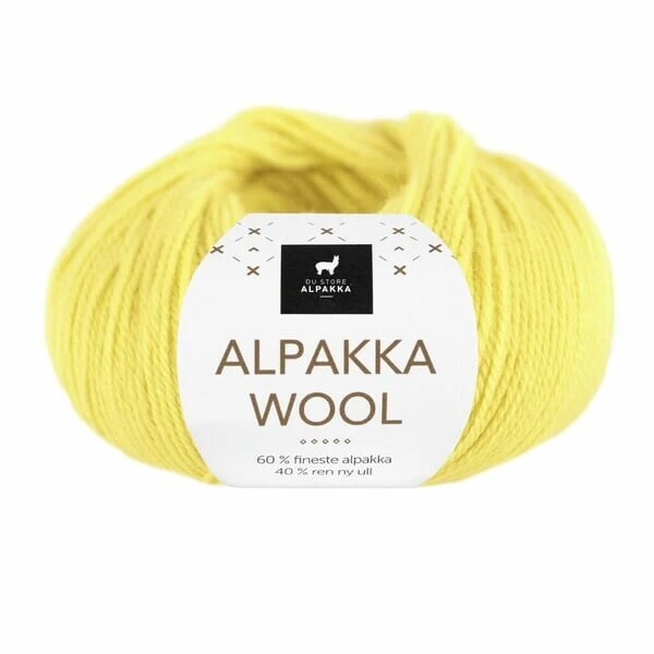 Du Store Alpakka Wool 558 Żółty