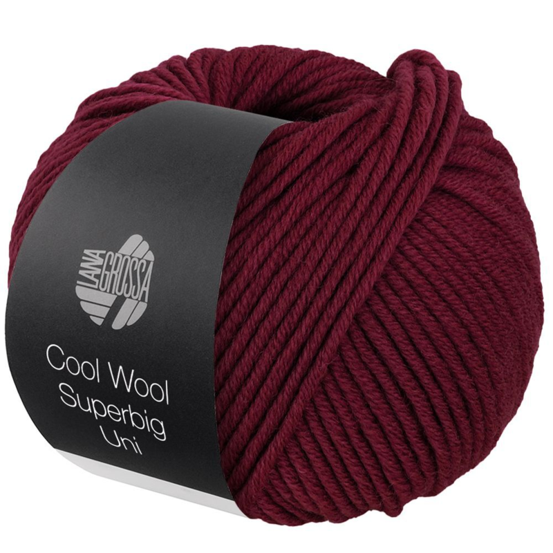 Lana Grossa Cool Wool Superbig 6 Czerwone wino
