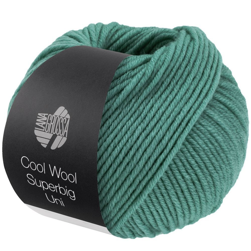 Lana Grossa Cool Wool Superbig 30 Jasny morski zielony