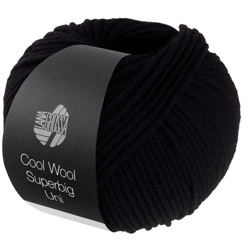 Lana Grossa Cool Wool Superbig 43 Czarny