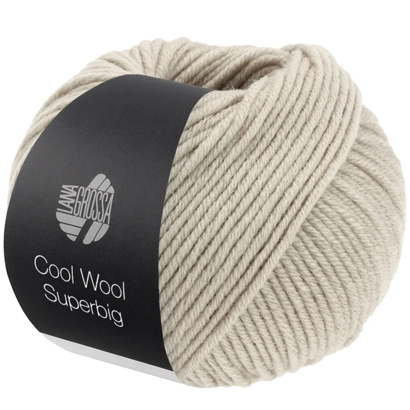 Lana Grossa Cool Wool Superbig 51 Srebrnoszary