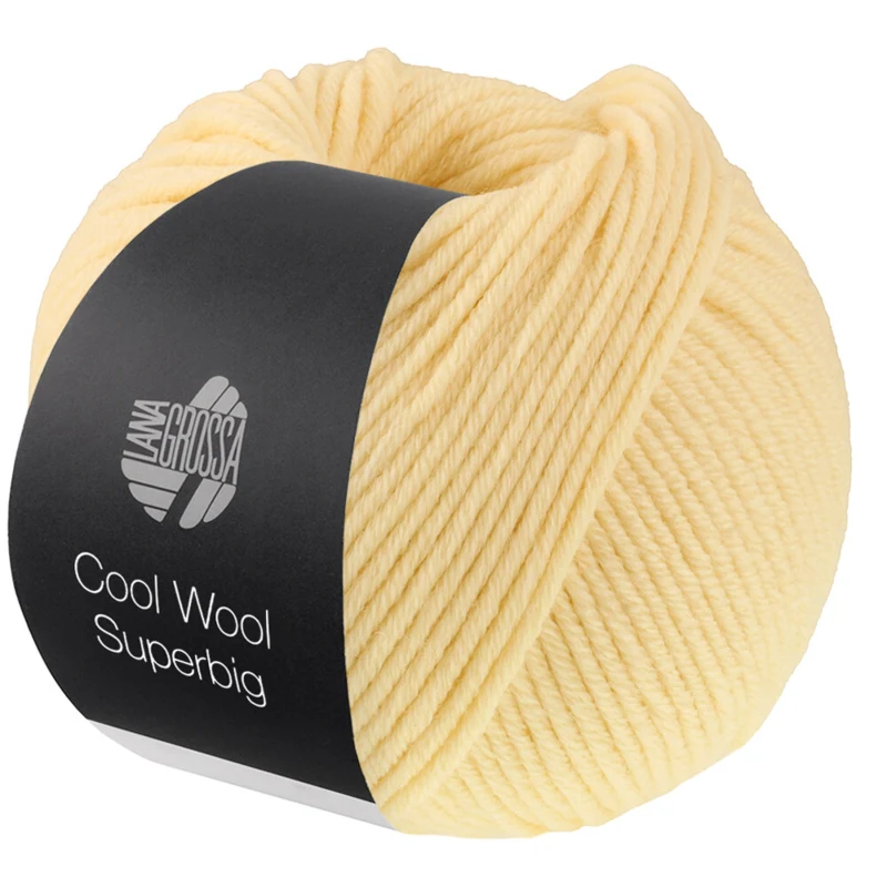 Lana Grossa Cool Wool Superbig 49 Bladożółty