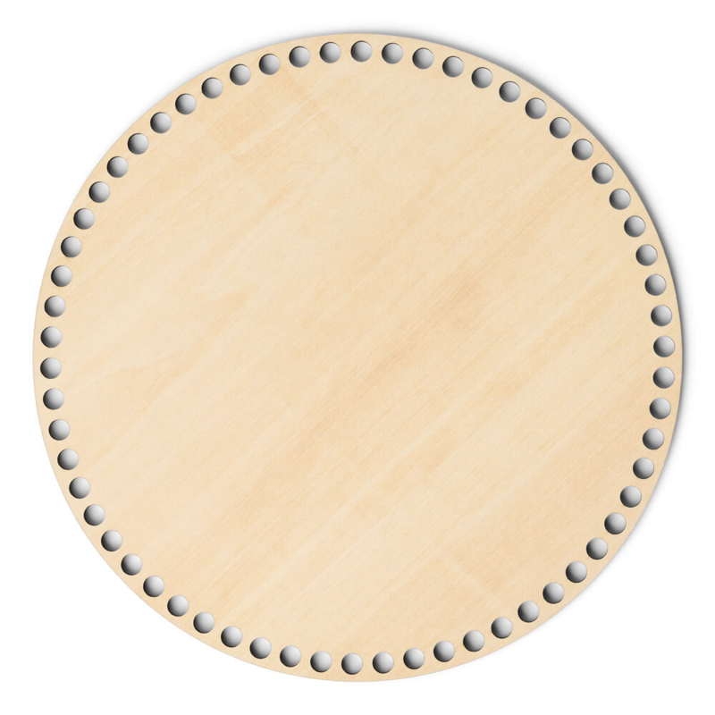LindeHobby Okrągłe Dno do Torby ze Sklejki 25 cm