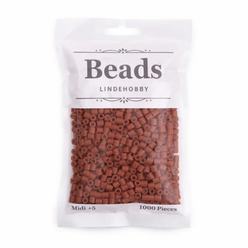 LindeHobby Beads 15 Czerwone drewno