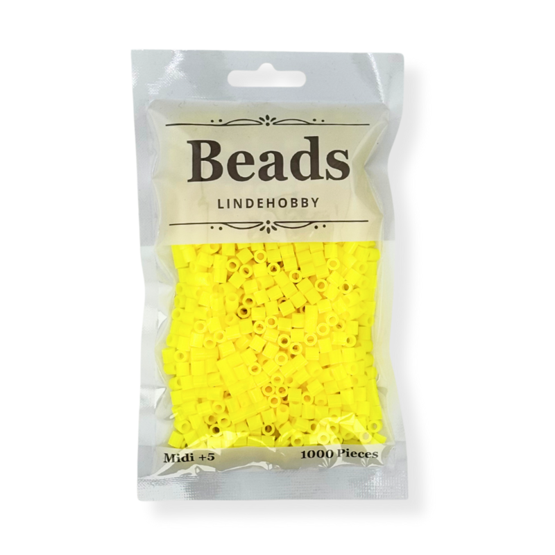 LindeHobby Beads Neon 03 Żółty