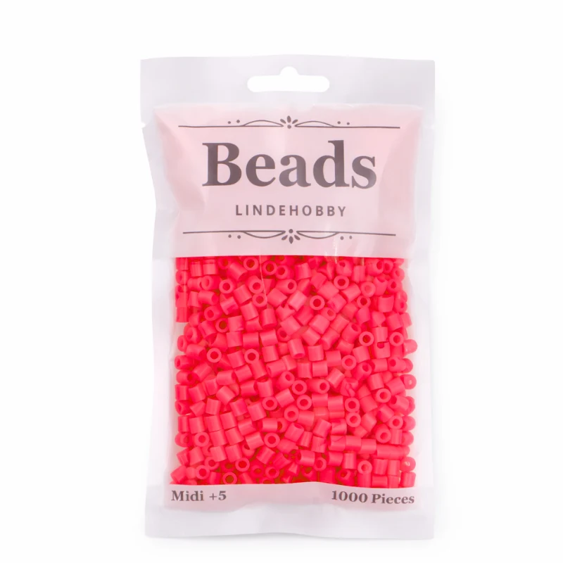 LindeHobby Beads Neon 04 Różowy
