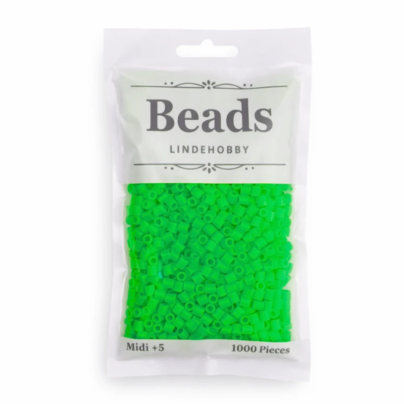 LindeHobby Beads Neon 02 Zielony