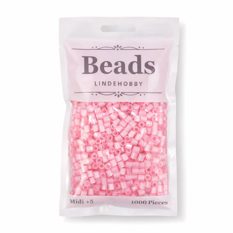 LindeHobby Beads Pearl 04 Różowy