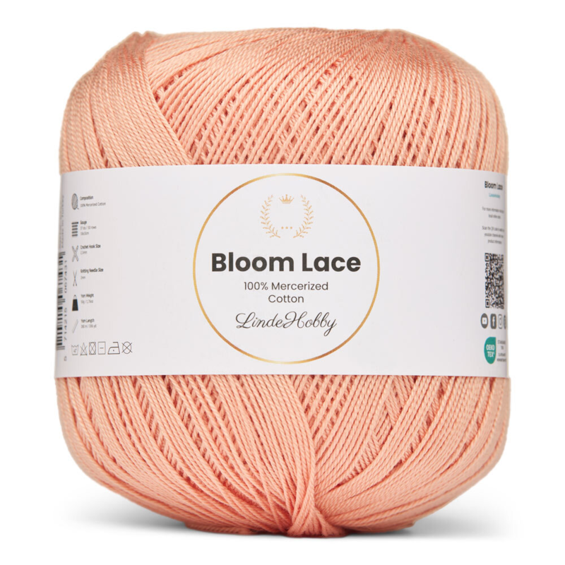 LindeHobby Bloom Lace Mercerized Cotton 32 Morelowy