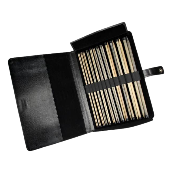 LYKKE Zestaw prostych drutów Driftwood, Czarny, 35 cm