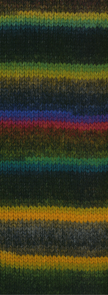 Lana Grossa Bomba 04 Rdza/ciemny petrol/-oliwkowy/biały-/szarozielony/fioletowy/jeżyna/szarawożółty