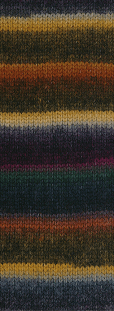 Lana Grossa Bomba 09 Nugat/mokka/jeżyna/czarnoniebieski/szarofioletowy/szarooliwkowy/antracyt