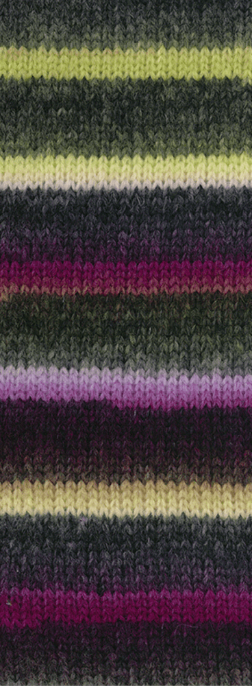 Lana Grossa Bomba 10 Orchidea/jeżyna/szarobeżowy/szarozielony/ciemnoszary