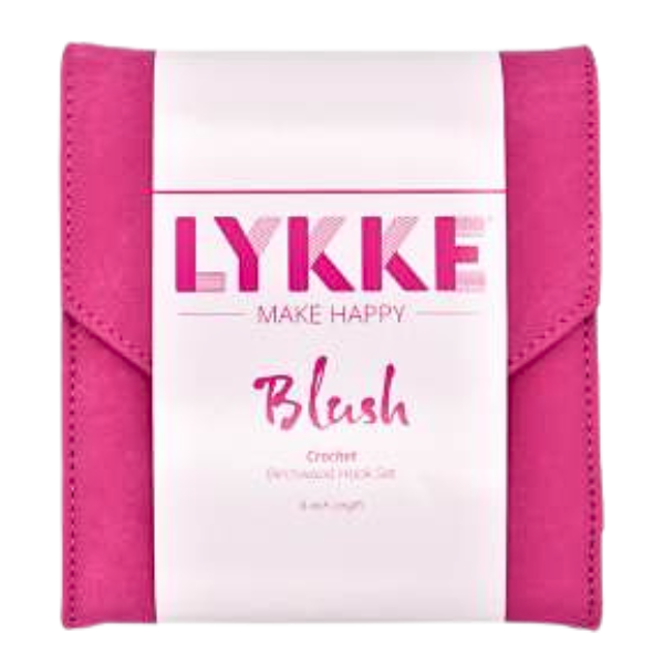 LYKKE Zestaw Szydełek Blush, Fuksja, 15 cm