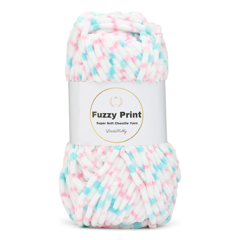 LindeHobby Fuzzy Chenille Print 07 Słodkie sny