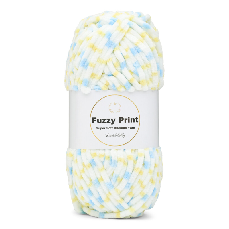 LindeHobby Fuzzy Chenille Print 01 Letni powiew