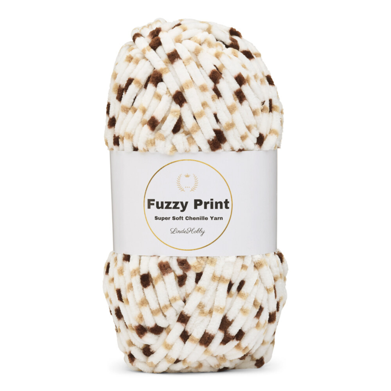 LindeHobby Fuzzy Chenille Print 02 Poranna kawa
