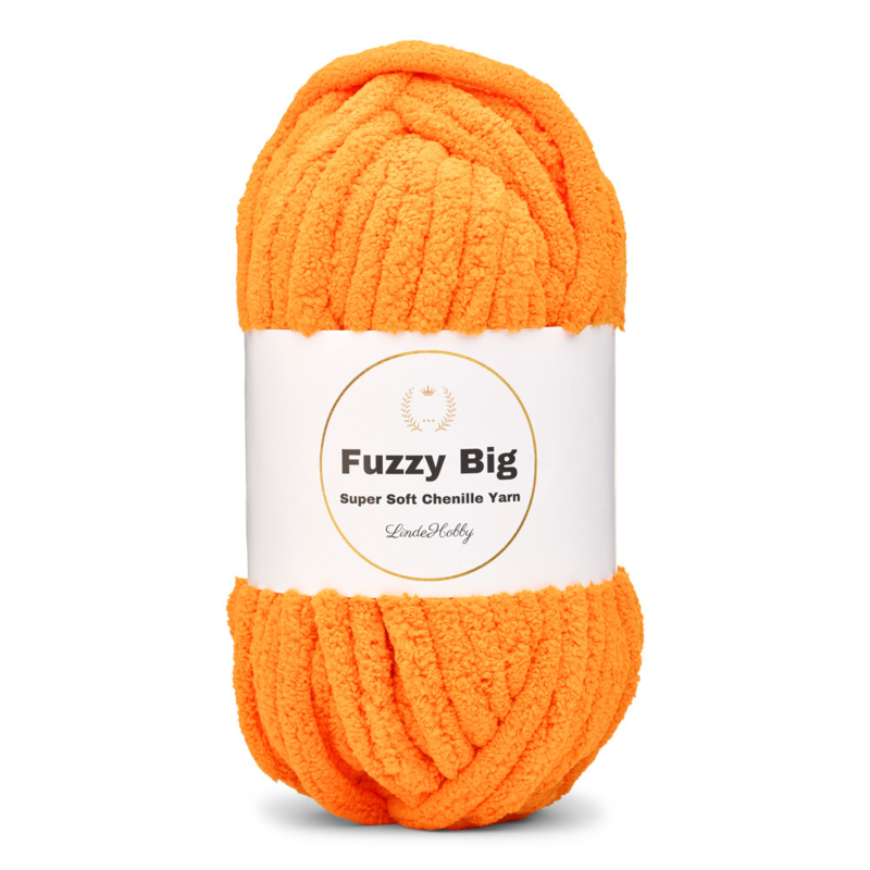 LindeHobby Fuzzy Chenille BIG 37 Pomarańczowy