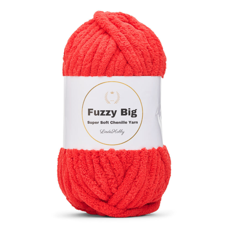 LindeHobby Fuzzy Chenille BIG 11 Krwista czerwień
