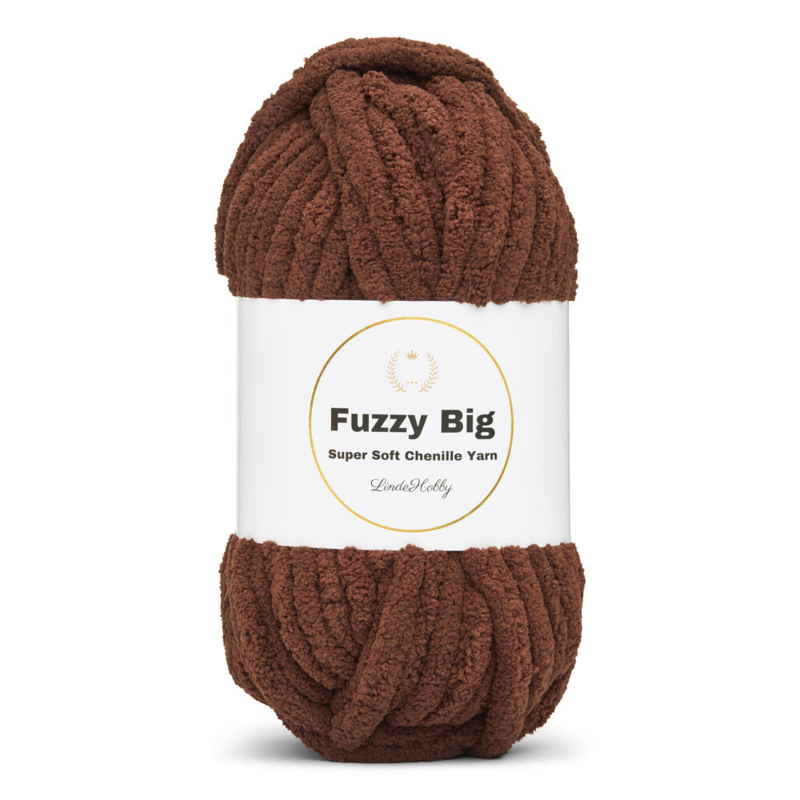 LindeHobby Fuzzy Chenille BIG 20 Gorzka kawa