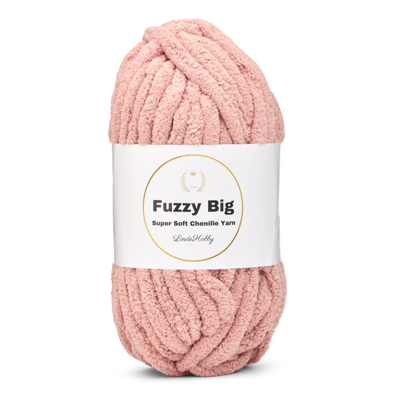 LindeHobby Fuzzy Chenille BIG 39 Pudrowy