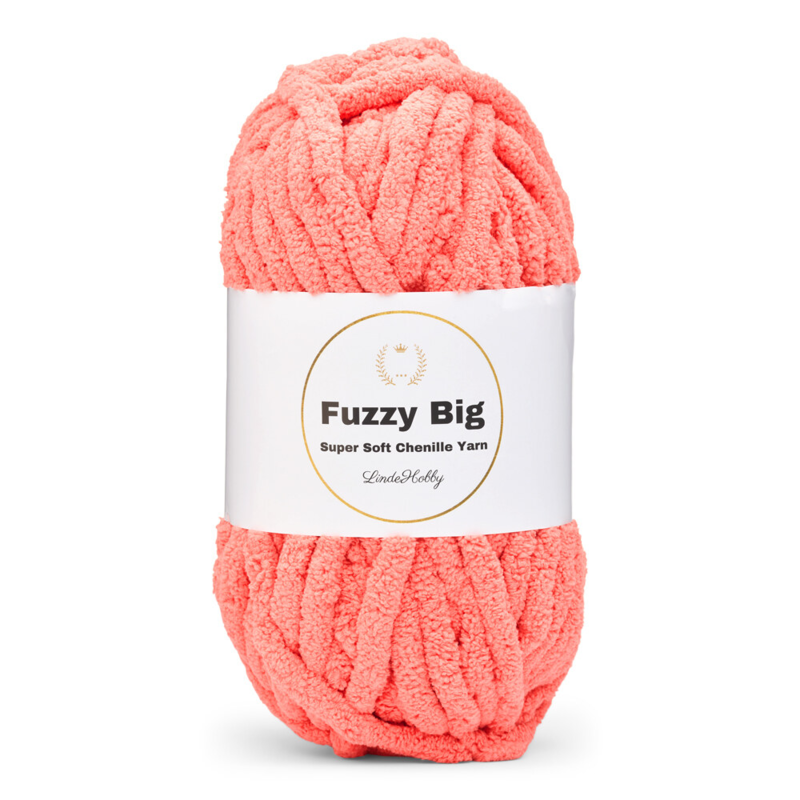 LindeHobby Fuzzy Chenille BIG 33 Ciemnołososiowy