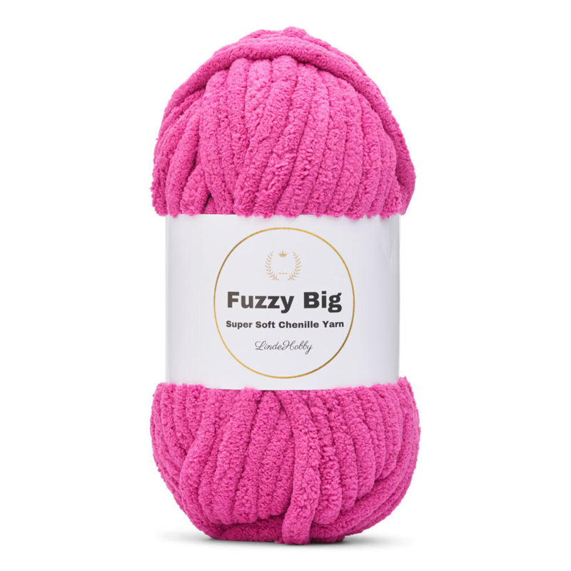 LindeHobby Fuzzy Chenille BIG 44 Jasny fuksja