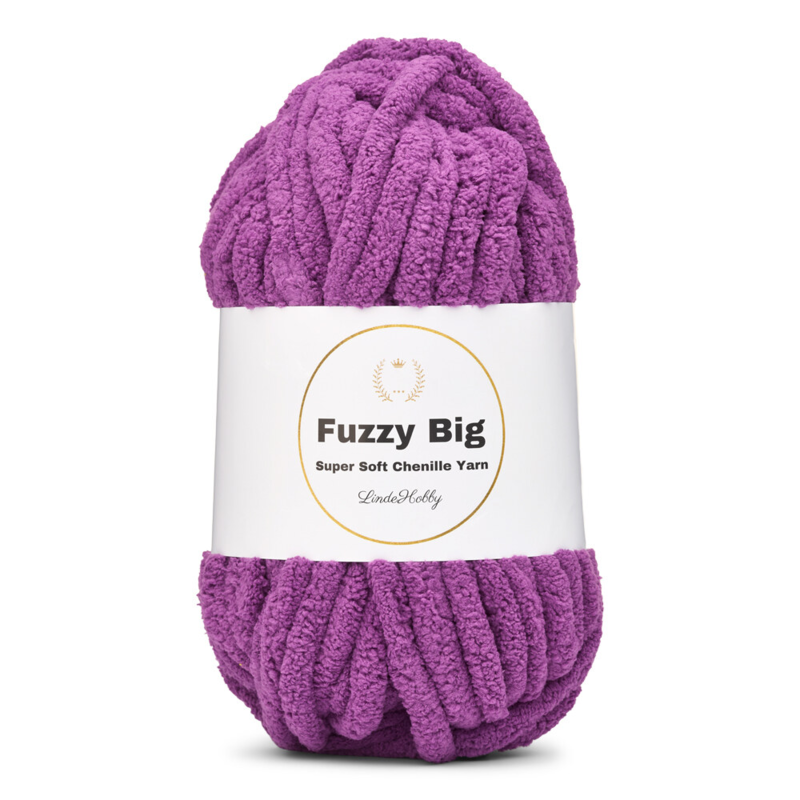 LindeHobby Fuzzy Chenille BIG 40 Fioletowy