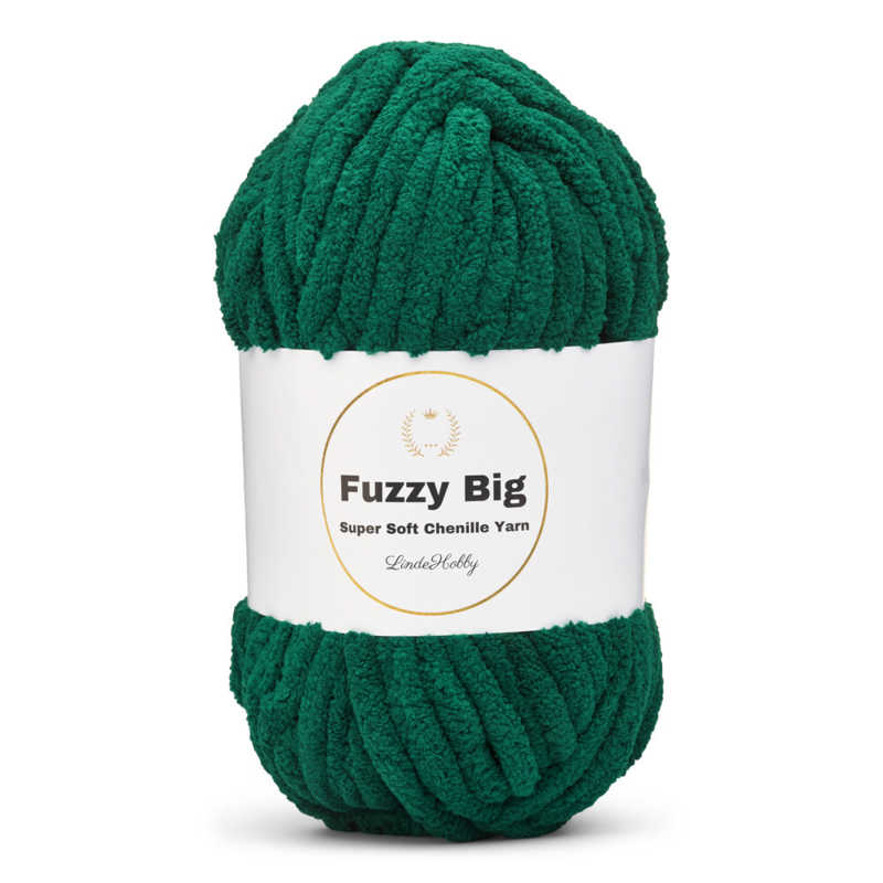 LindeHobby Fuzzy Chenille BIG 46 Zielony kaczki