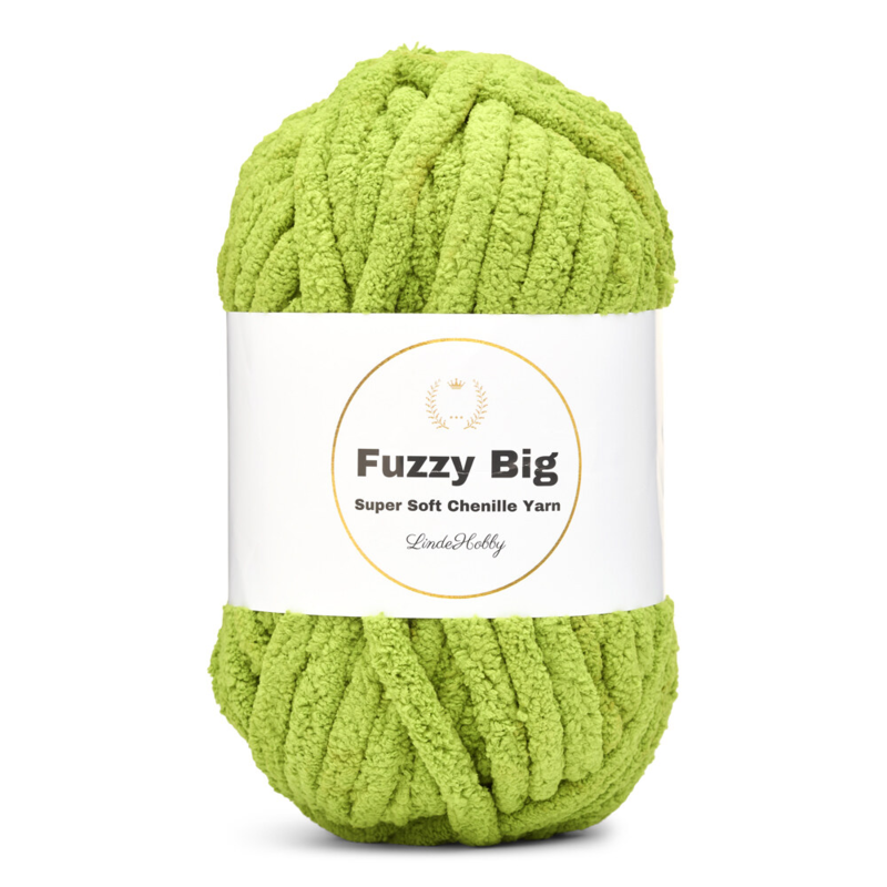 LindeHobby Fuzzy Chenille BIG 32 Zielony trawiasty