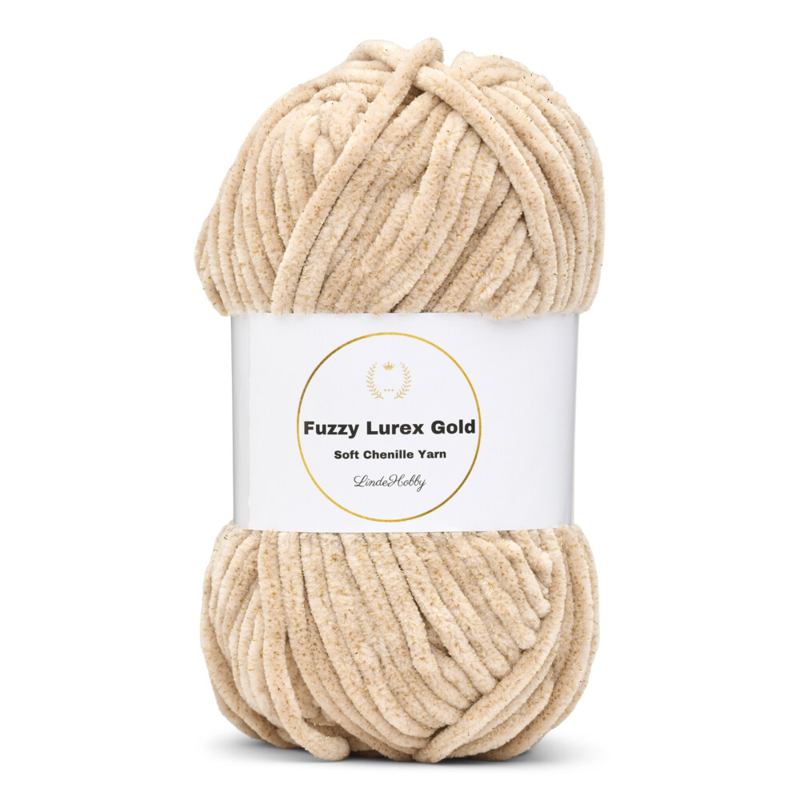 LindeHobby Fuzzy Chenille Gold Lurex 43 Owies