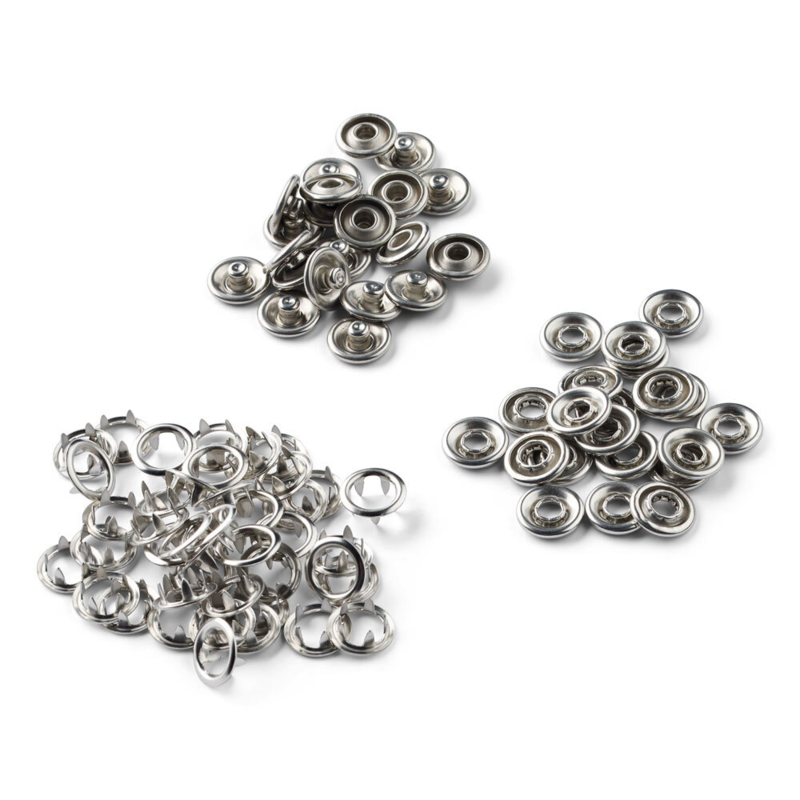 LindeHobby Zatrzaski, 20 sztuk, 9.5 mm Stal nierdzewna