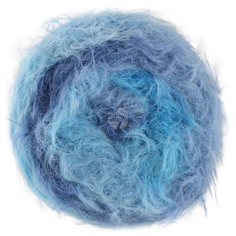 Lana Grossa Basta Mista 110 Turkusowy/Błękit adriatycki/Gołębi niebieski/Ciemnoniebieski