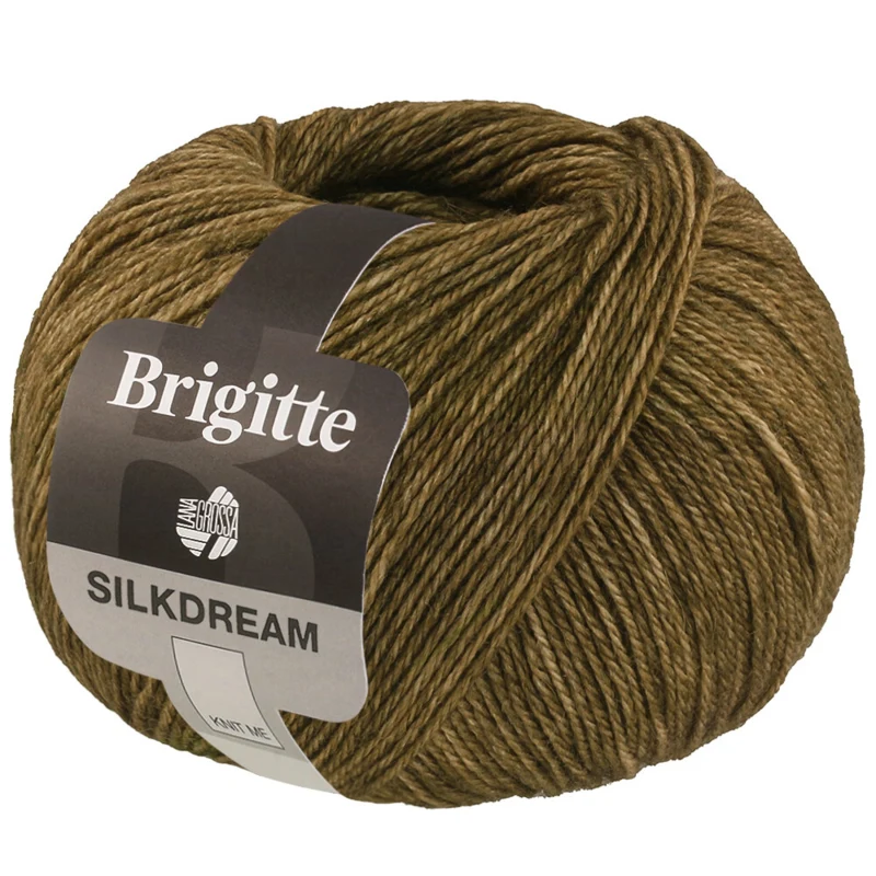 Lana Grossa Brigitte Silkdream 18 Ciemna oliwka