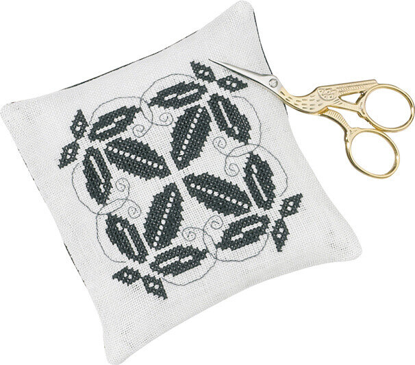 Zestaw do haftu Poduszka na igły, liście 11 x 11 cm
