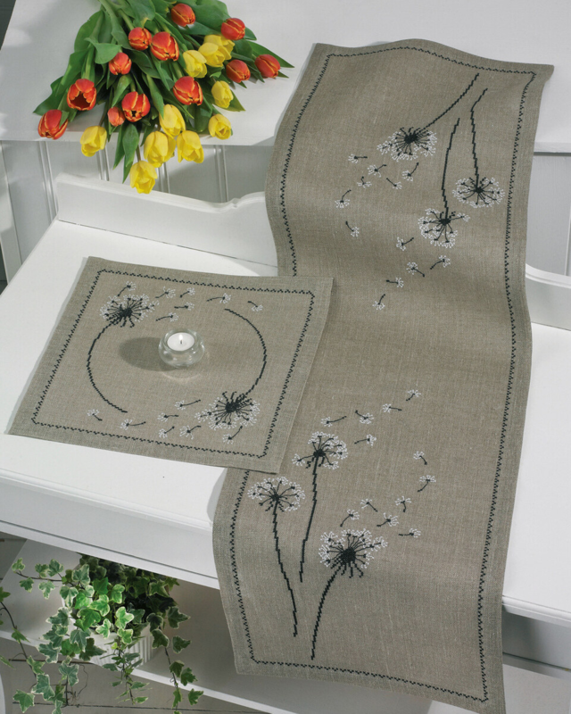 Zestaw do haftu Mniszek lekarski 36 x 36 cm