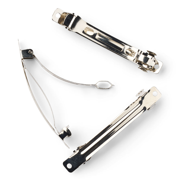 LindeHobby Spinki do Włosów, Srebrne, 8 mm, 3 szt