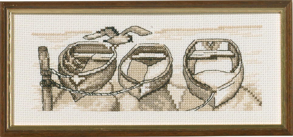 Zestaw do Haftu Łodzie R5619 22 x 9 cm