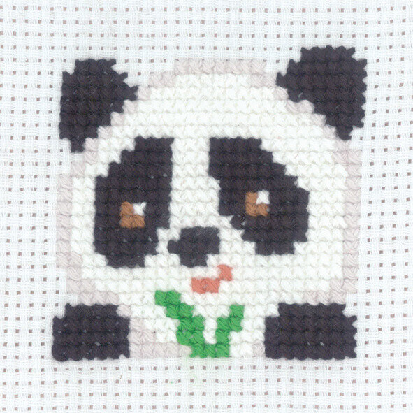 Zestaw do haftu Panda 8 x 8 cm