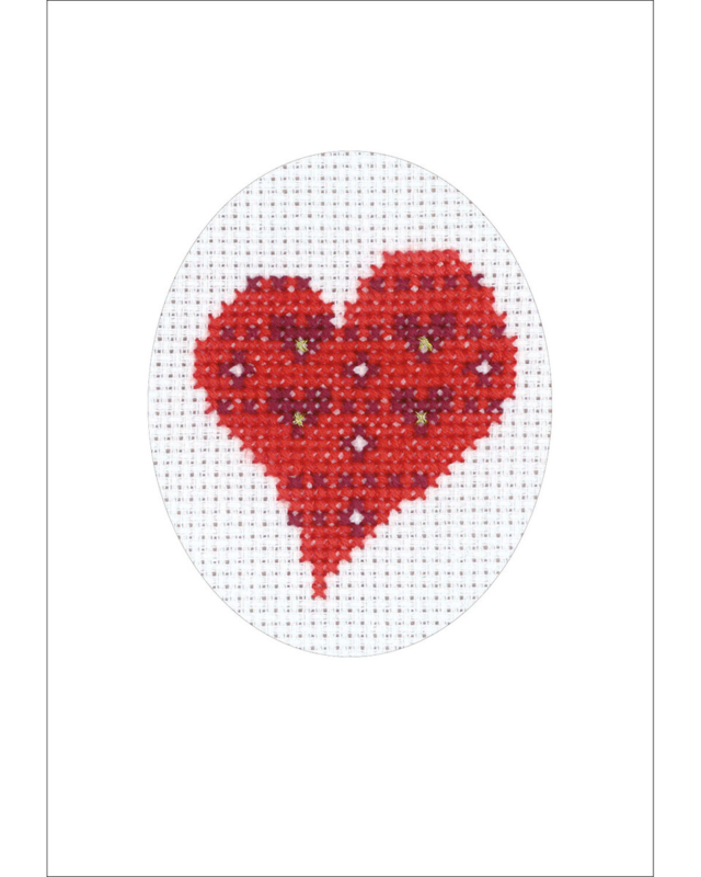 Zestaw do haftu Serca z sercami 5883/00 9 x 13 cm