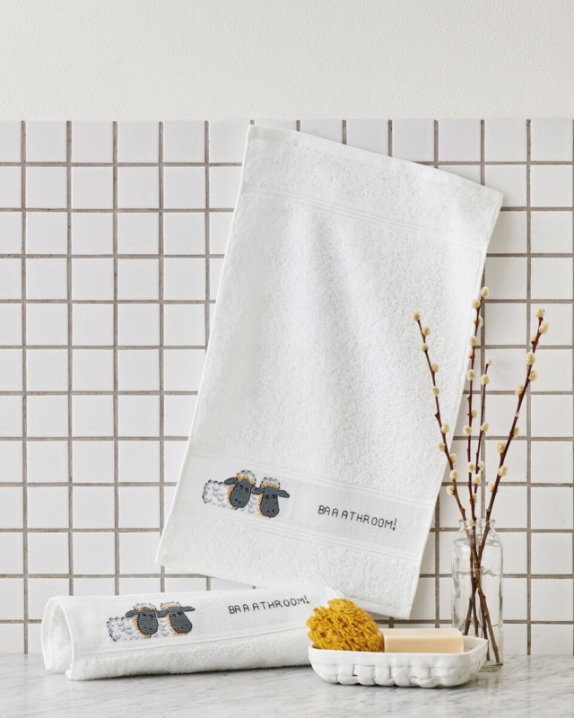 Zestaw do haftu Łazienka 30 x 50 cm