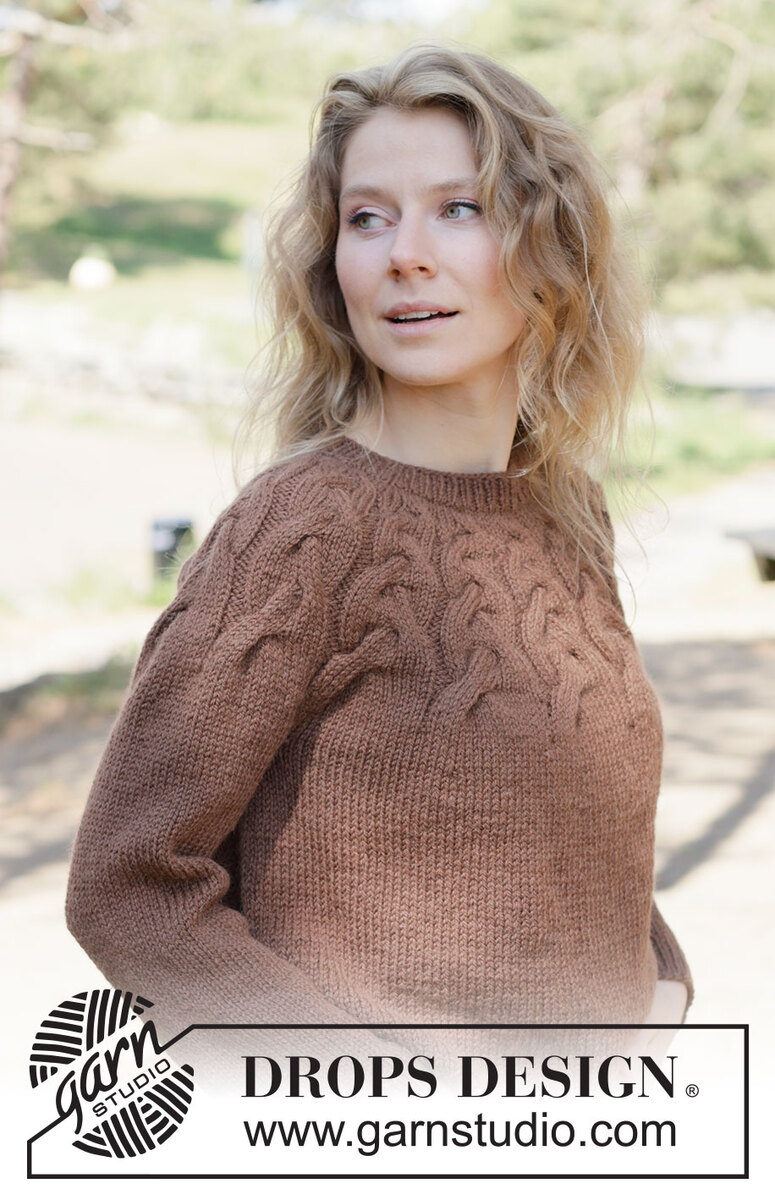 262-15 Autumn Valley Sweater by DROPS Design