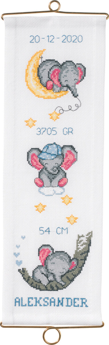 Zestaw do haftu Chrzest Aleksander m/5188/14 14 x 44