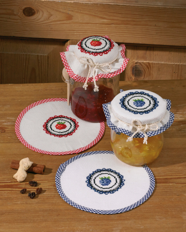 Zestaw do haftu Jeżyny 2 szt. 16 cm Ø