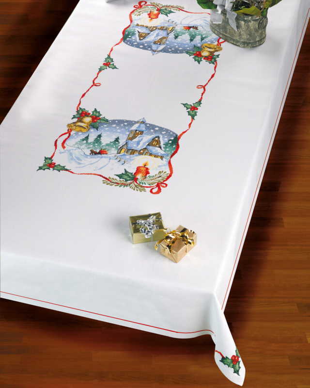 Zestaw do haftu Kościół i dzwony 140 x 230 cm